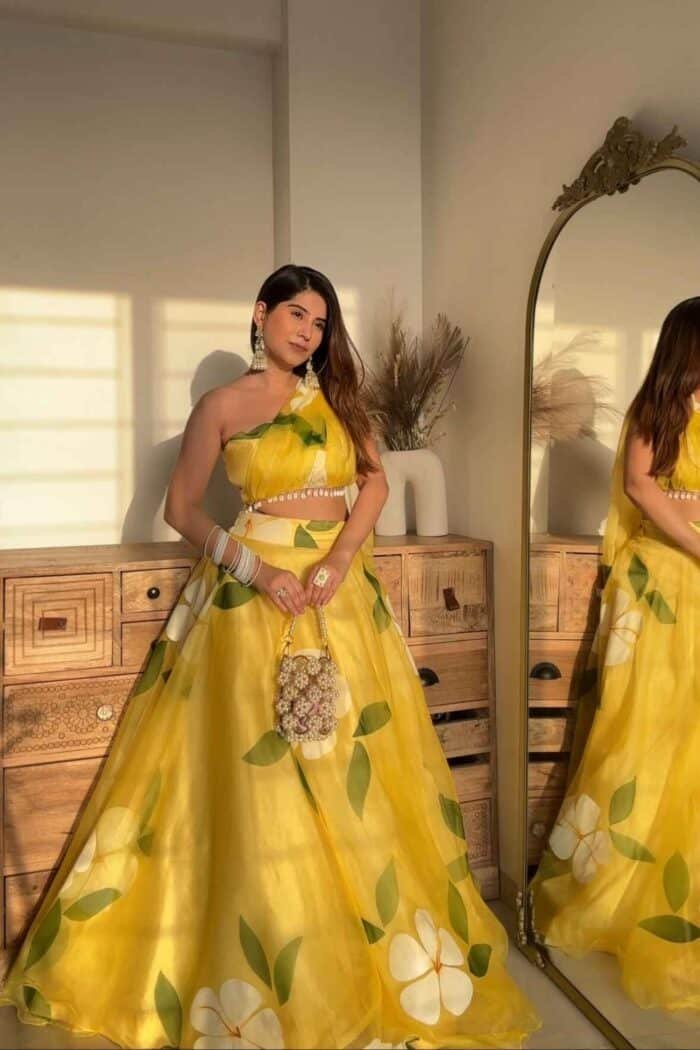 Bright Yellow Handpainted Set - Image 1