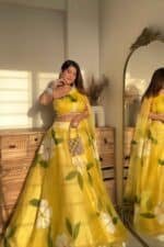 Bright Yellow Handpainted Set - Image 2