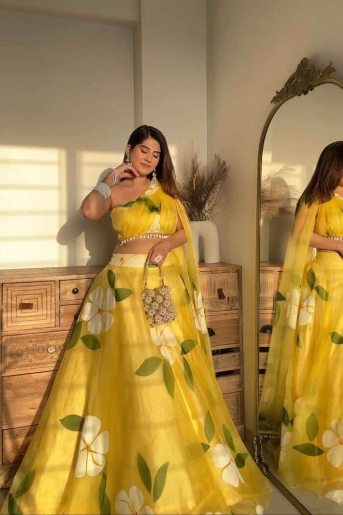 Bright Yellow Handpainted Set - Image 2