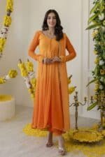 Orange Ombre Suit Set
