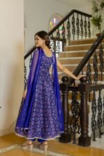 Blue  Doriya Suit Set - Image 3