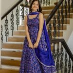 Blue  Doriya Suit Set