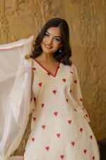 Heart Embroidered Kurta Set - Image 6