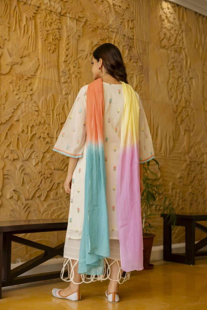 Flora Embroidered Kurta Set - Image 3