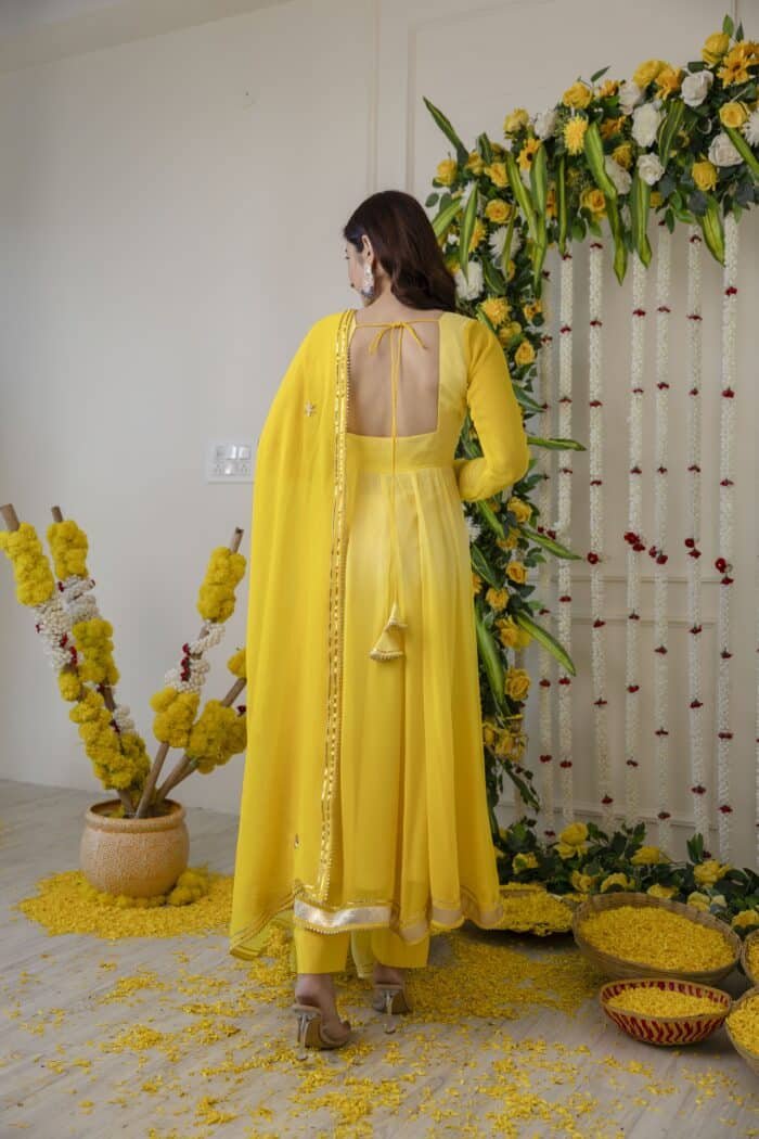 Yellow Ombre Suit Set - Image 9