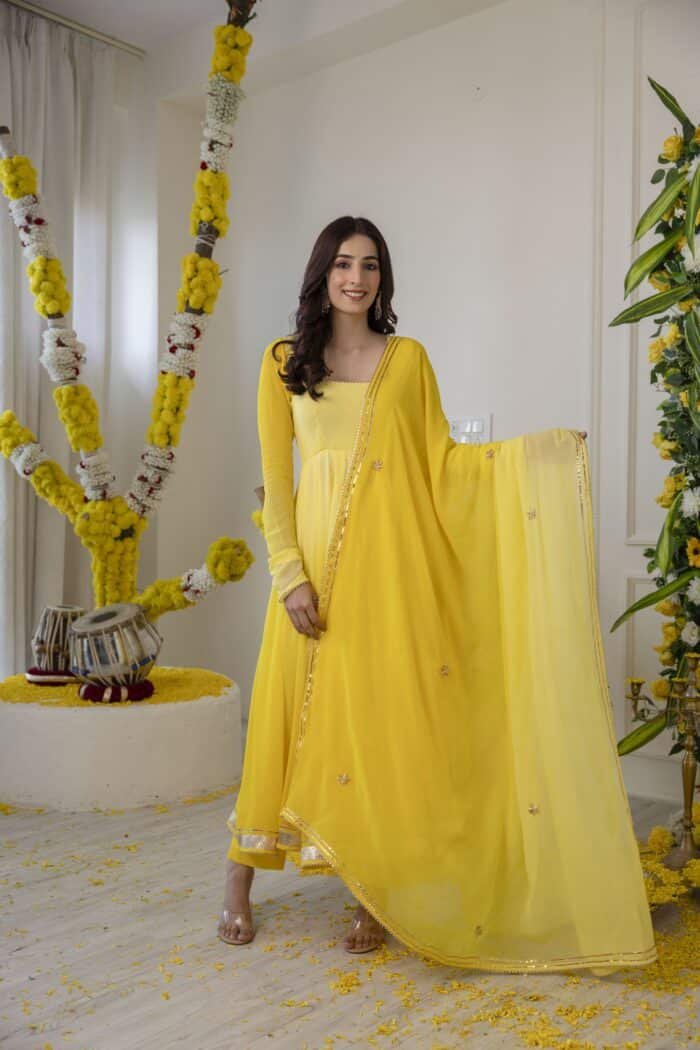 Yellow Ombre Suit Set - Image 10
