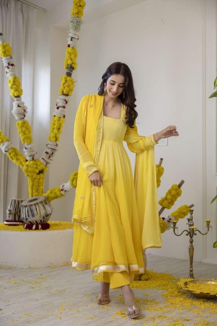 Yellow Ombre Suit Set - Image 5