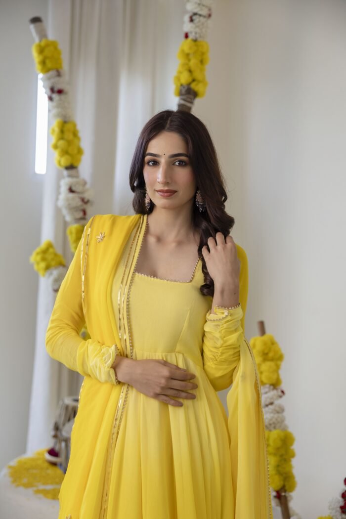 Yellow Ombre Suit Set - Image 2
