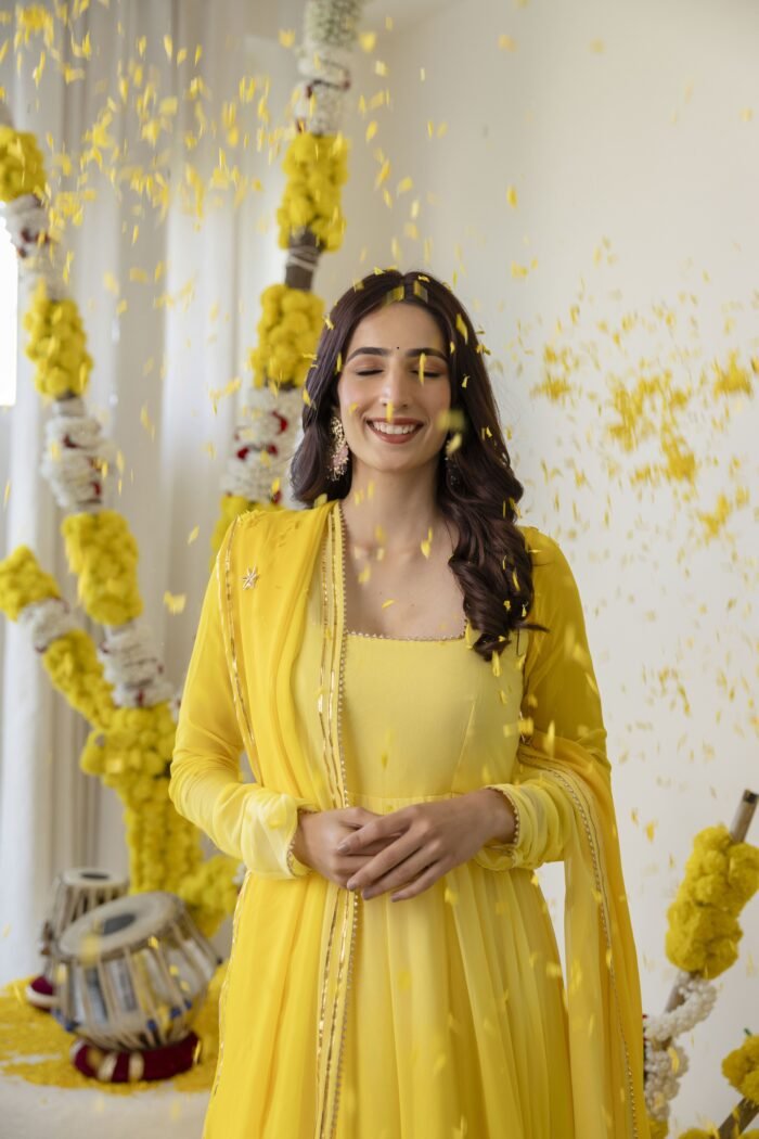 Yellow Ombre Suit Set - Image 12