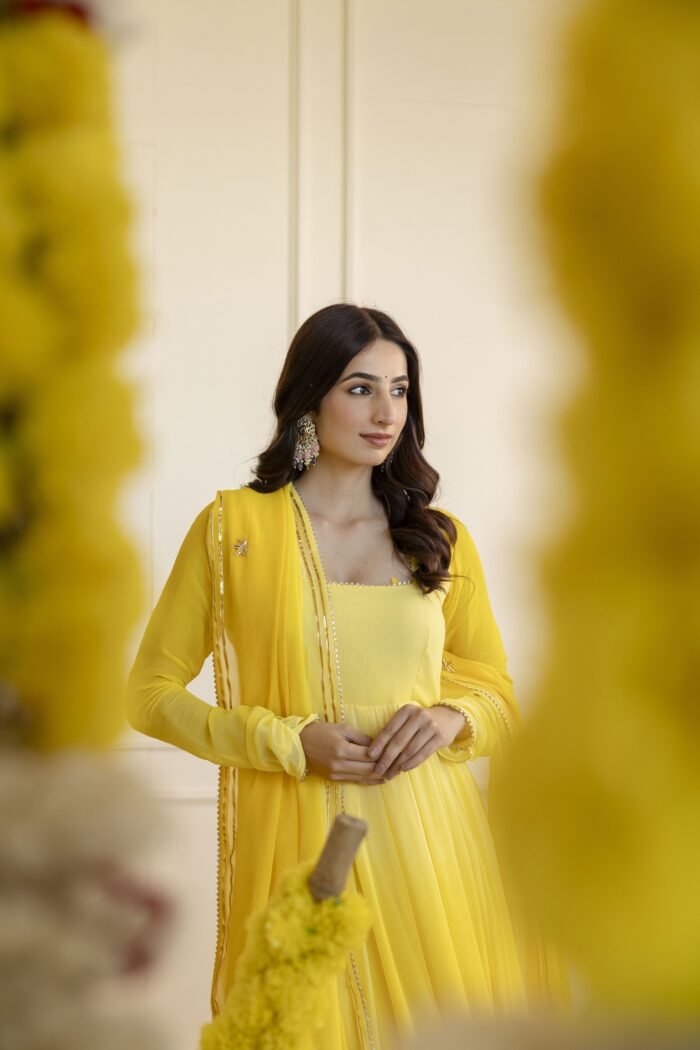 Yellow Ombre Suit Set - Image 6