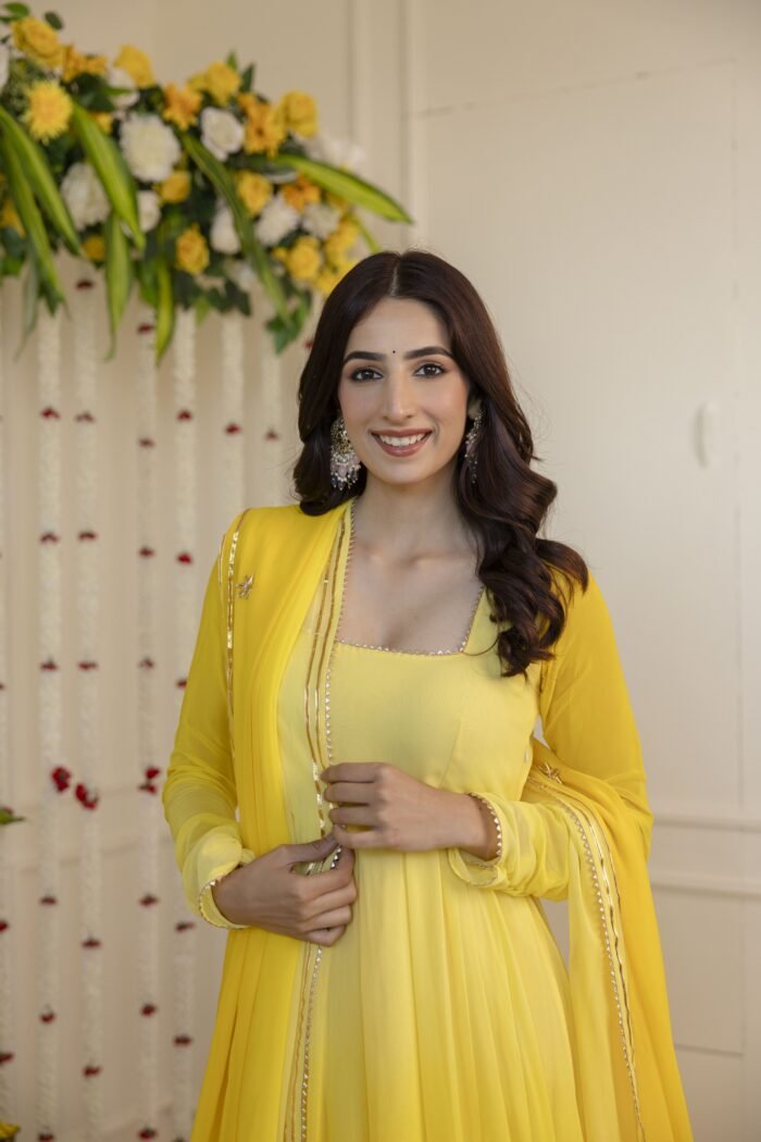 Yellow Ombre Suit Set - Image 15