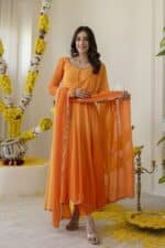 Orange Ombre Suit Set - Image 6