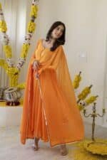 Orange Ombre Suit Set - Image 7