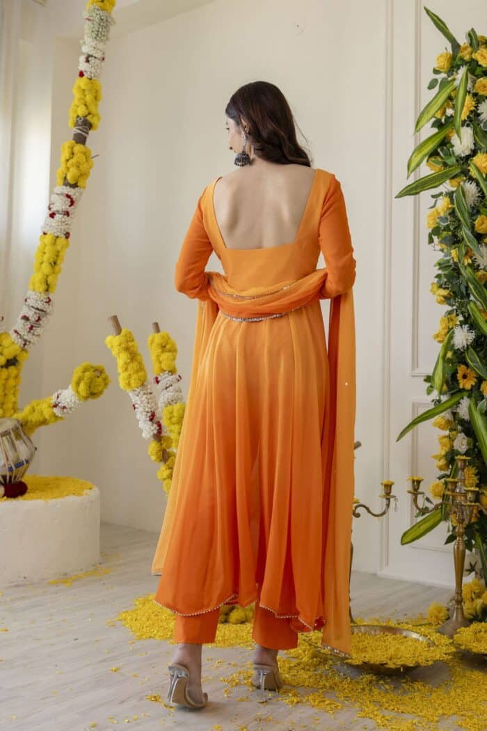 Orange Ombre Suit Set - Image 8