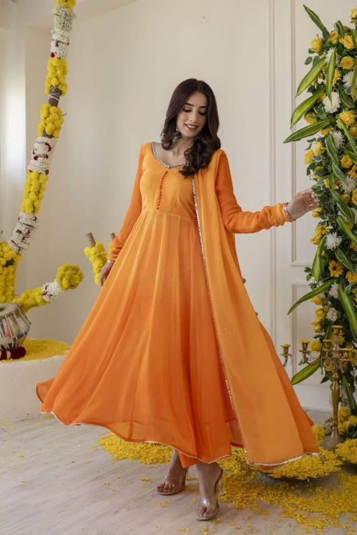 Orange Ombre Suit Set - Image 9