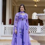 Lilac handpainted suit Set