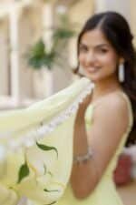 Mint Green Handpainted Suit Set - Image 2
