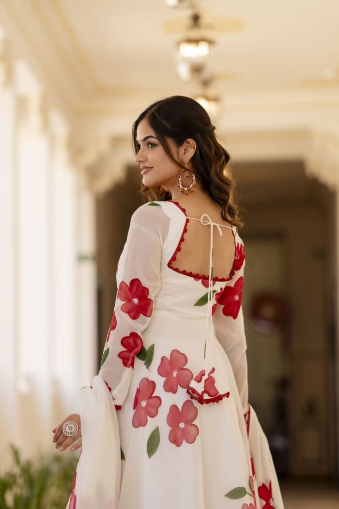Ivory Handpainted Suit Set - Image 2