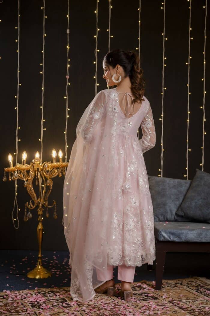 Blush  Embroidered Suit Set - Image 7