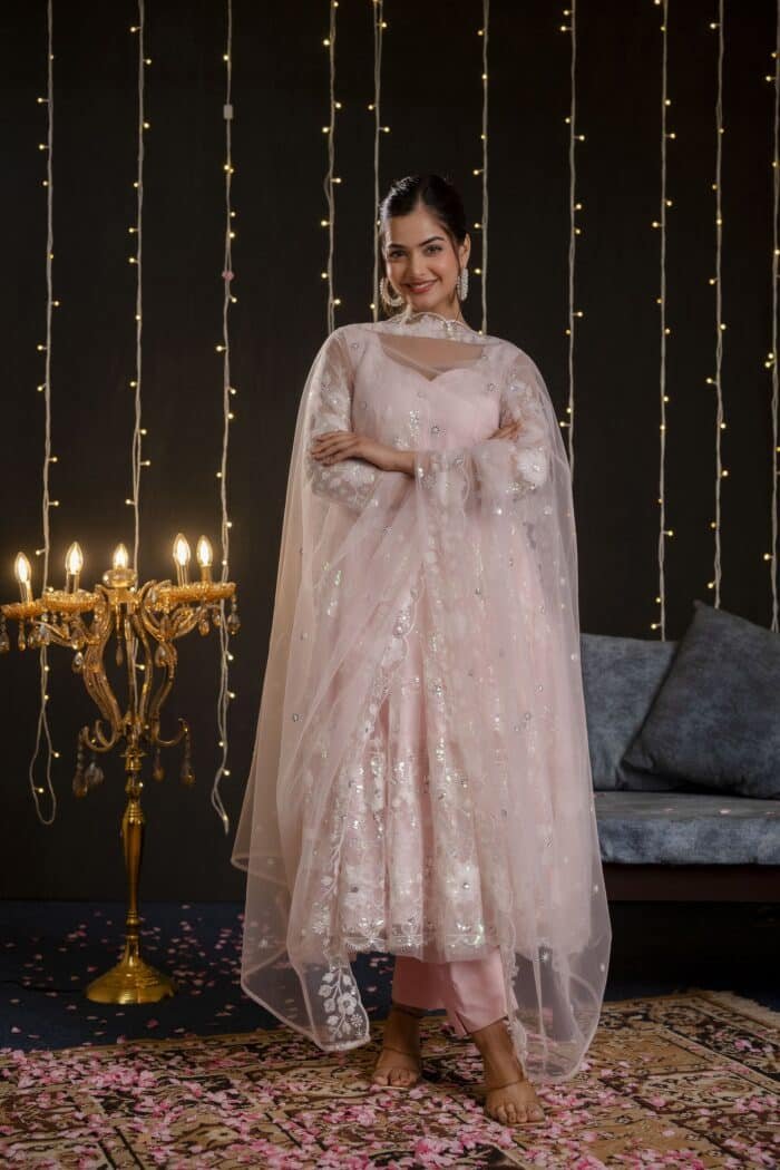 Blush  Embroidered Suit Set - Image 5