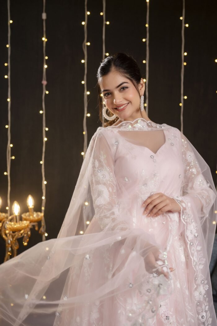 Blush  Embroidered Suit Set - Image 2