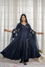Blue Angrakha  Suit Set - Image 6