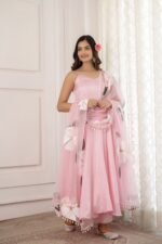 Blush pink handpainted suit set - Image 6