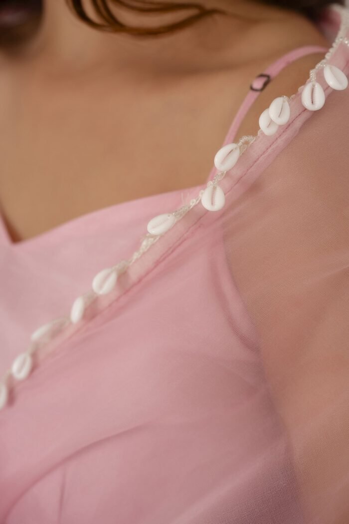 Blush pink handpainted suit set - Image 8