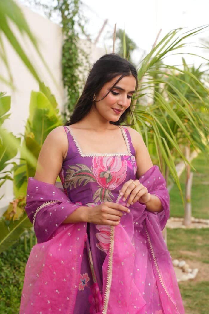 Purple Phool Suit Set - Image 7