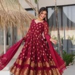 Sunehri Maroon Suit Set