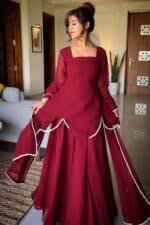 Maroon Sharara Set - Image 2