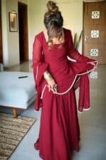 Maroon Sharara Set - Image 3