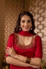 Maroon Mehfil Suit Set - Image 6
