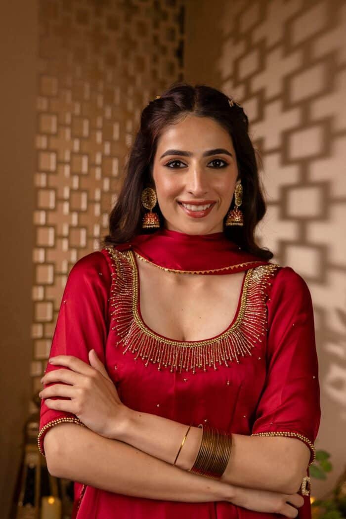 Maroon Mehfil Suit Set - Image 6