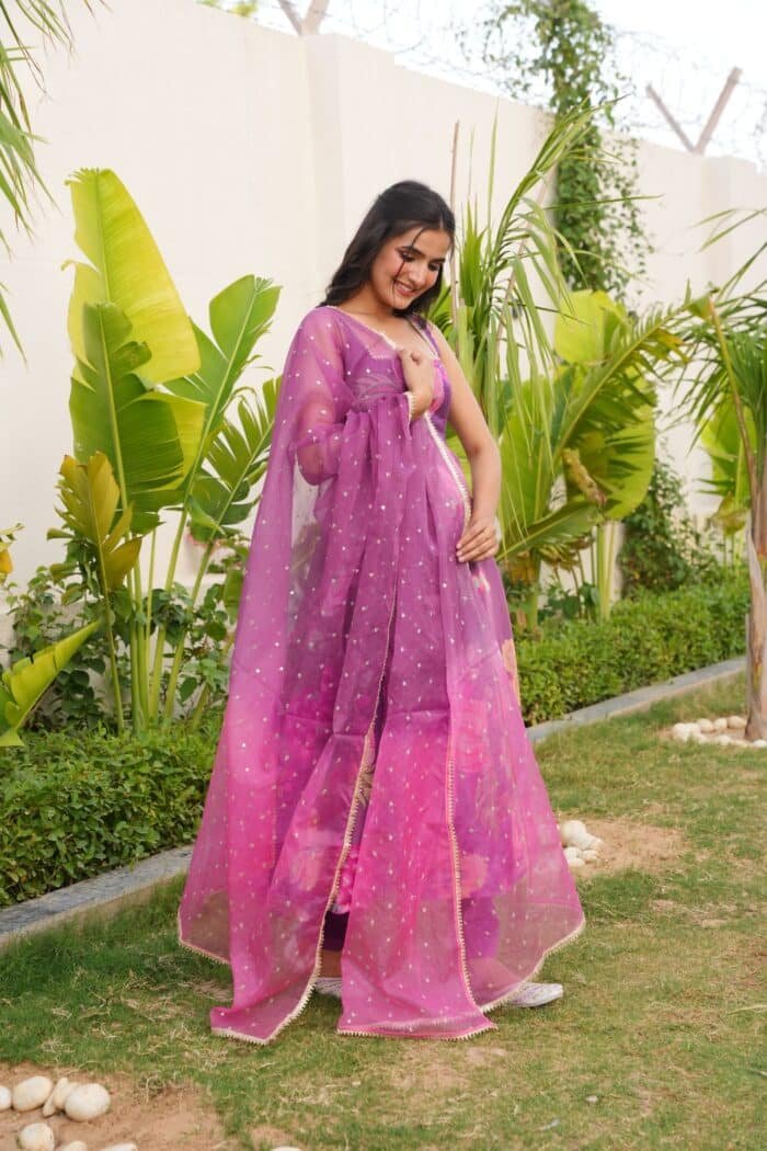 Purple Phool Suit Set - Image 5