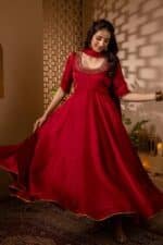 Maroon Mehfil Suit Set - Image 2