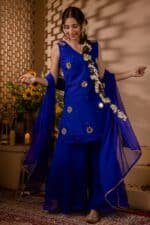 Noor-e-Neel Sharara Set - Image 2