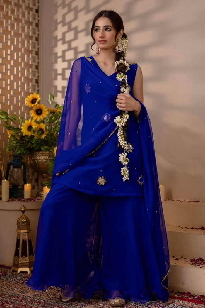 Noor-e-Neel Sharara Set - Image 6