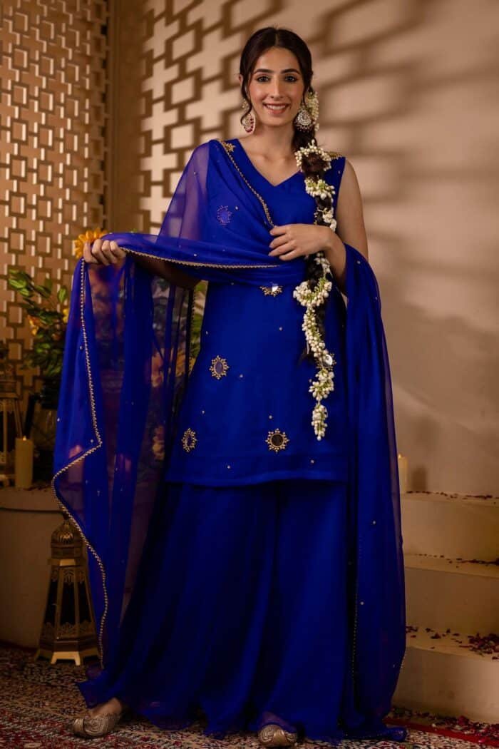 Noor-e-Neel Sharara Set - Image 1