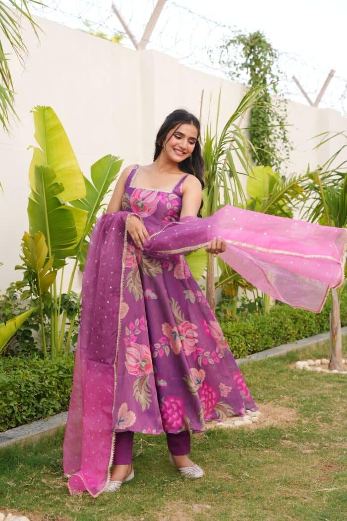 Purple Phool Suit Set - Image 3