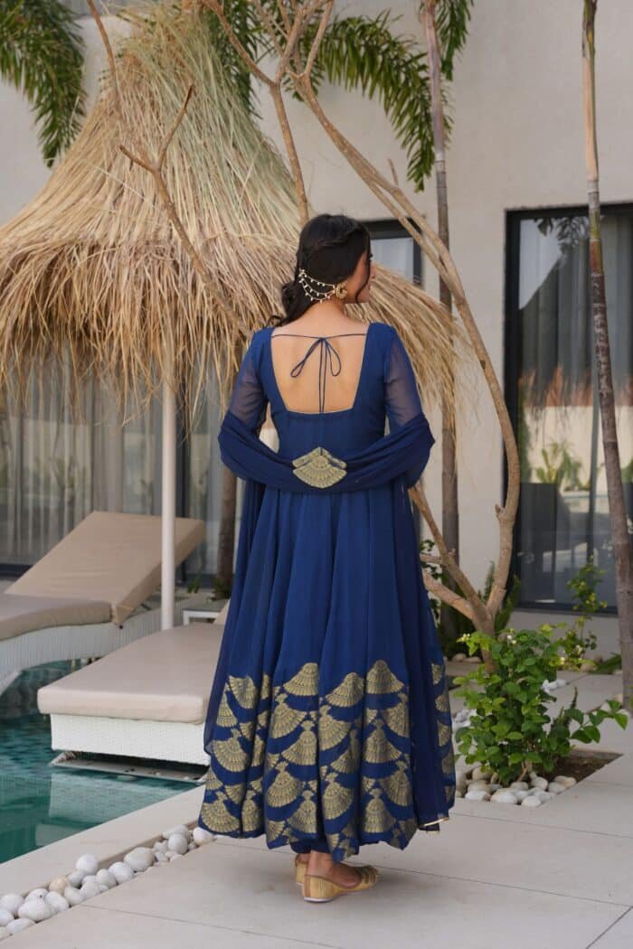 Teal Zari Suit Set - Image 6