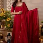 Maroon Mehfil Suit Set