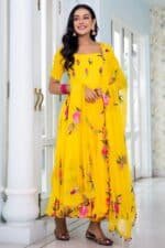 Yellow Handpainted Suit Set - Image 4