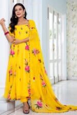 Yellow Handpainted Suit Set - Image 2