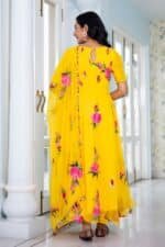 Yellow Handpainted Suit Set - Image 7