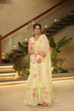 Mint Pre-Drapped Saree - Image 5