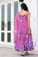 Mauve Handpainted Suit Set - Image 7