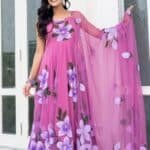 Mauve Handpainted Suit Set
