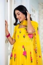 Yellow Handpainted Suit Set - Image 3