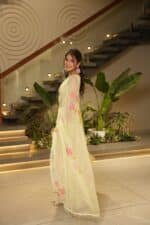 Mint Pre-Drapped Saree - Image 8